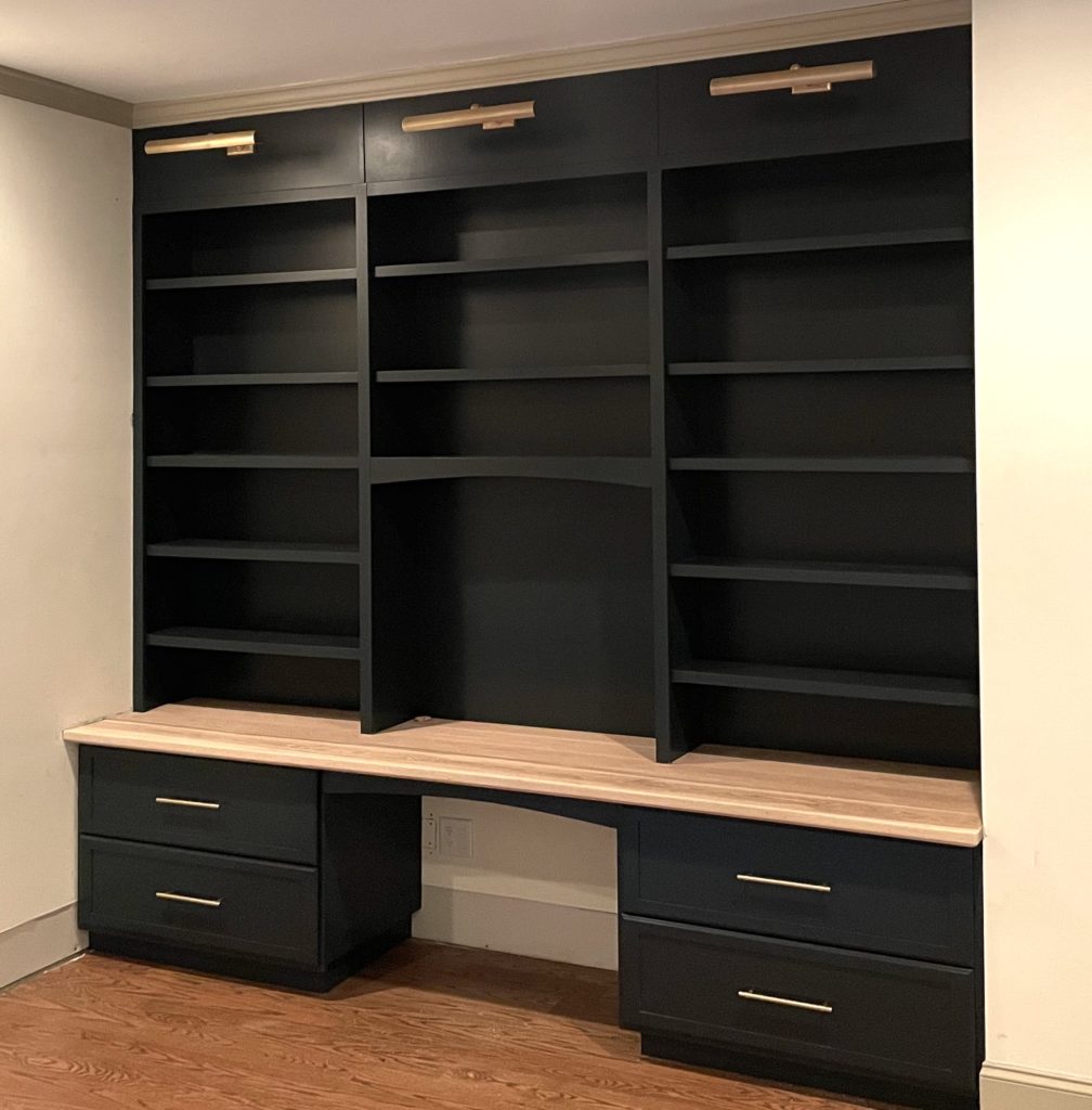 Custom built ins set your home office apart as an organized place for getting work done. 